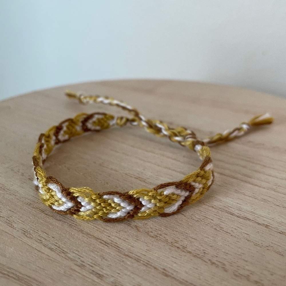 Lime Green Woven Bracelet